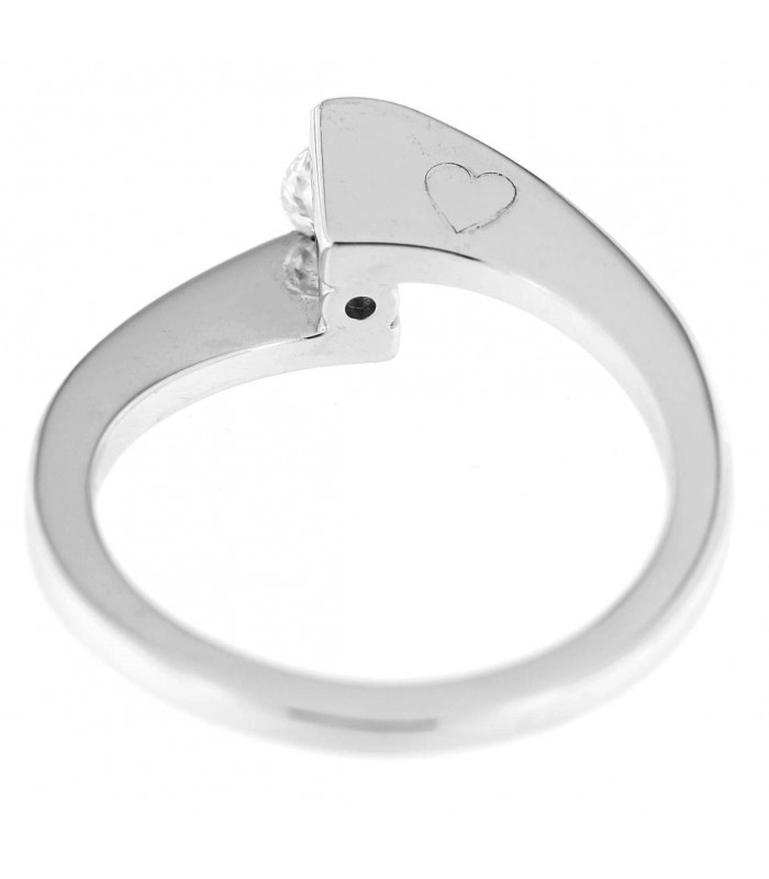 Solitario in oro bianco 18kt con diamante 0,29ct. colore G purezza VS2