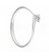 Anello di fidanzamento in oro bianco 18kt con diamante da 0.09ct colore F purezza VS2