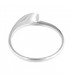 Anello di fidanzamento in oro bianco 18kt con diamante 0,05ct colore F purezza VS2