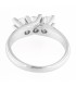 Trilogy in oro bianco 18kt con diamanti di laboratorio 1,17ct. colore D purezza VVS1