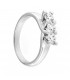 Trilogy in oro bianco 18kt con diamanti di laboratorio 1,17ct. colore D purezza VVS1