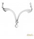 Collier in oro bianco con diamante 0,13ct colore G purezza VS2