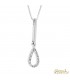 Ciondolo Fantasia in oro bianco 18kt e diamanti 0,08ct. incluso di collana in oro bianco 18kt