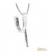 Ciondolo Fantasia in oro bianco 18kt e diamanti 0,22ct. incluso di collana in oro 18kt