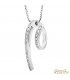 Ciondolo Fantasia in oro bianco 18kt e diamanti 0,22ct. incluso di collana in oro 18kt
