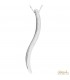 Ciondolo Fantasia in oro bianco 18kt e diamanti 0,05ct. incluso di collana in oro 18kt